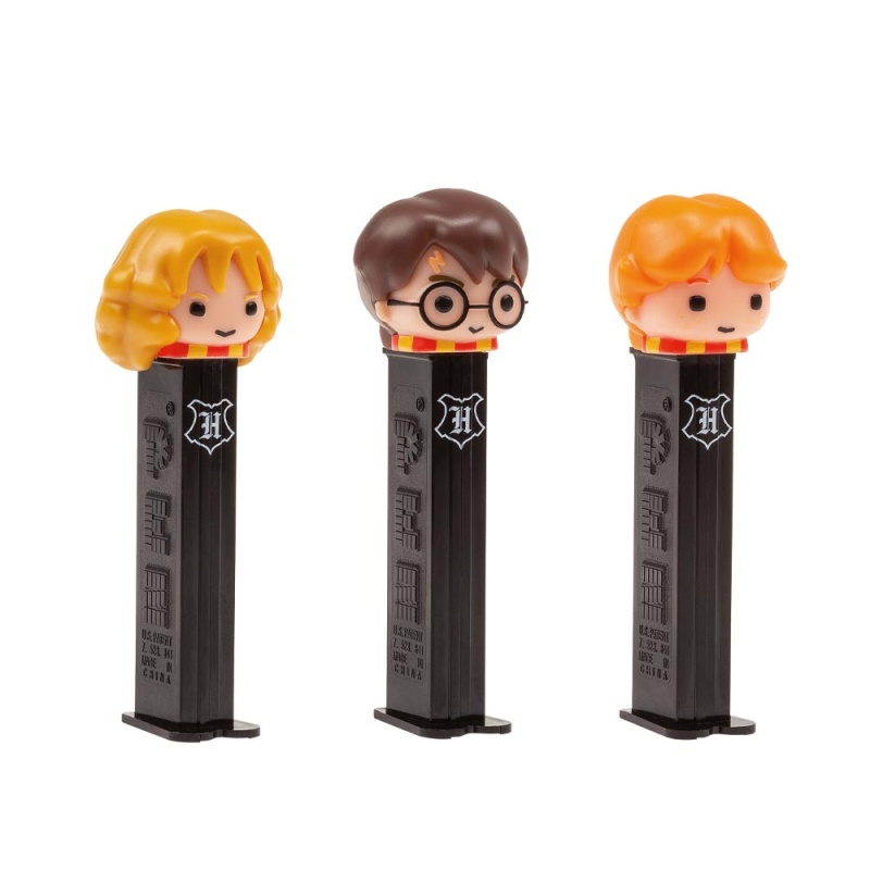 Harry Potter PEZ Dispenser & 2 Sweets Candy Packs 17g